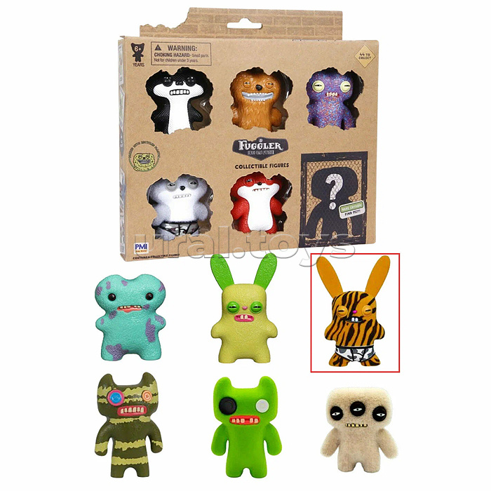 Набор коллекционных фигурок Fugglers, 6 шт. в коробке с окном, 1 скрытый герой