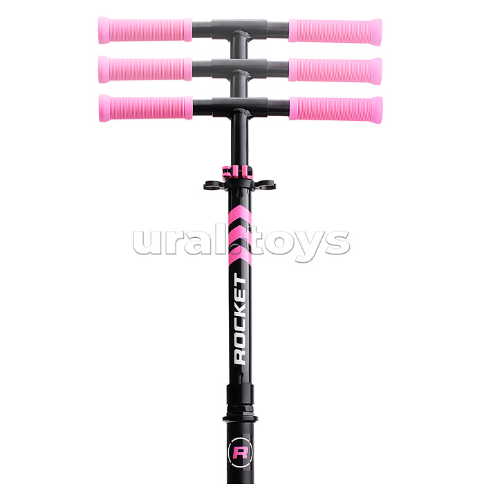 Самокат детский ROCKET, алюминиевый, колеса PU, 145 мм, розовый