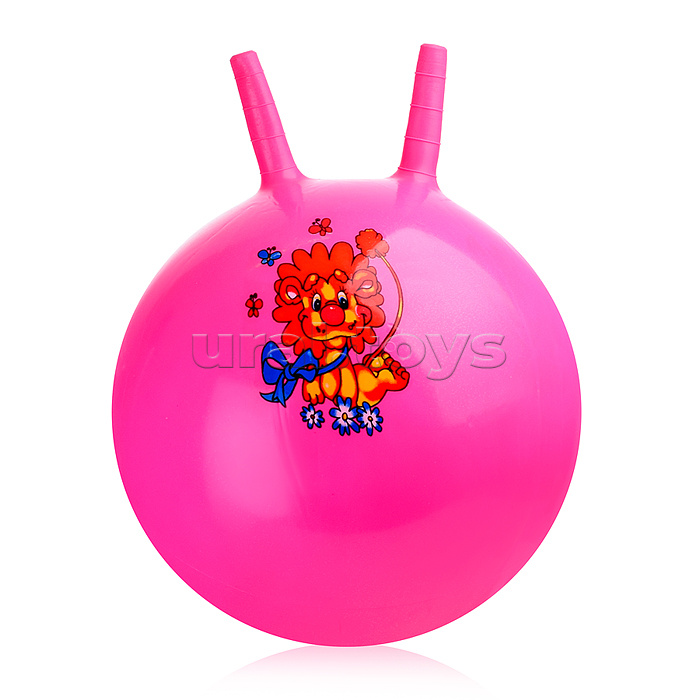 Мяч с рожками 45см "Милые зверята" (цвет в ассортименте)