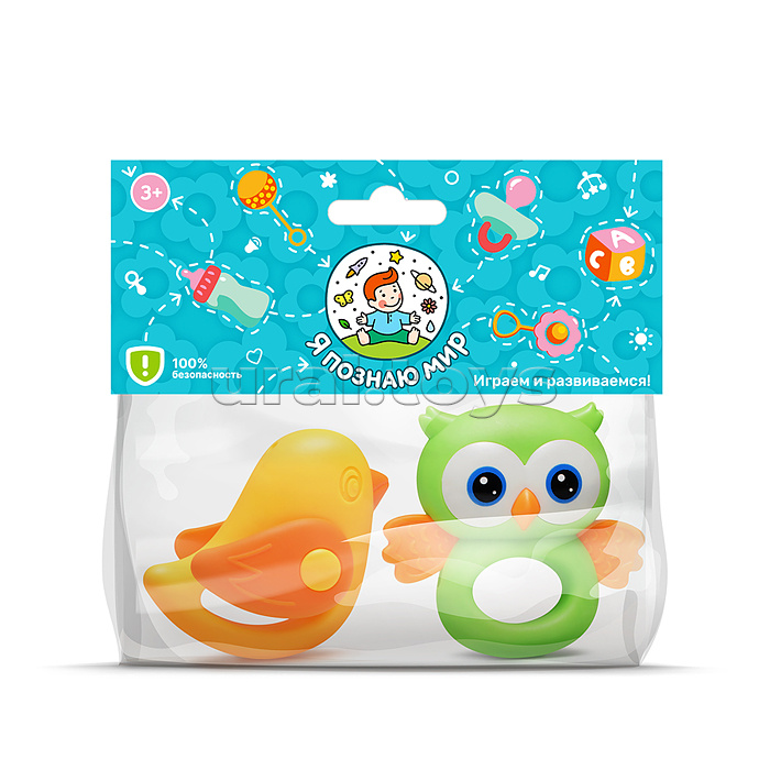 Набор погремушек "Лесные друзья" в пакете