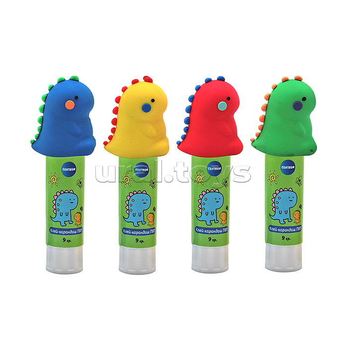 Клей-карандаш "Dinosaur" 9 г, ПВП, дисплей бокс