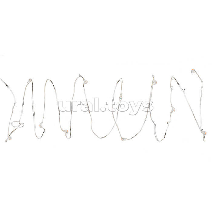 Электрогирлянда 10м, 100 ламп, цветная