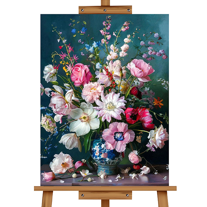 Мозаика алмазная "Цветы" 30*40см.