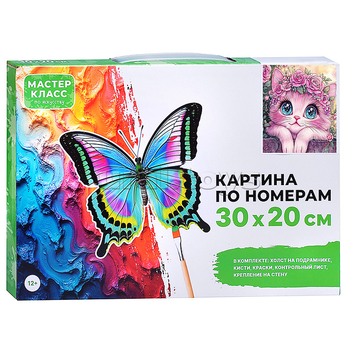 Картина по номерам "Кошечка" 30*20 см.