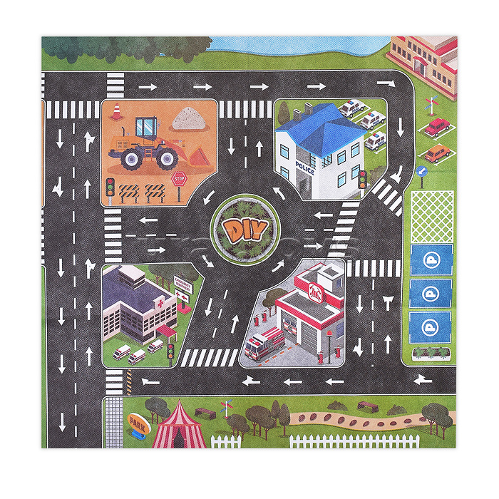 Игровой набор "Паркинг" (96 дет.) розовый, в коробке