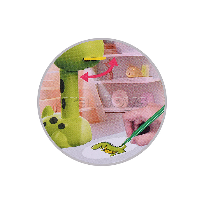 Проектор-доска для рисования "Динозаврик" в коробке