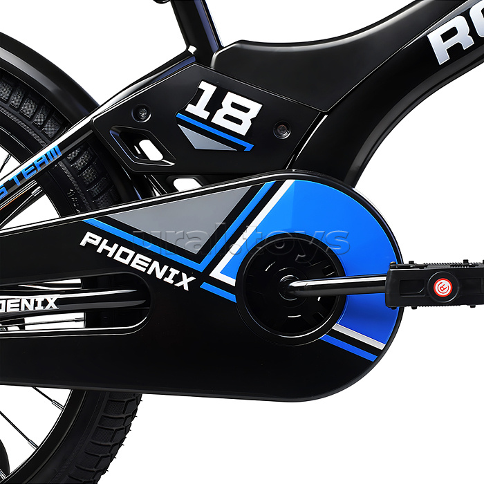 Велосипед 18" Rocket Phoenix, цвет черно/синий