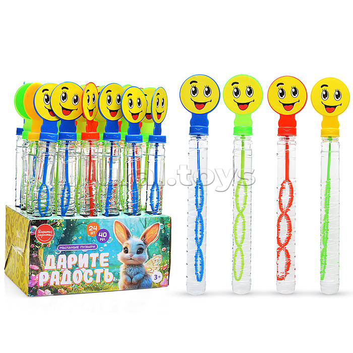 Мыльные пузыри "Смайлик" 40 мл.