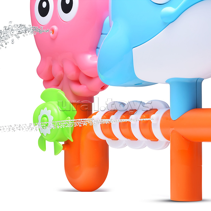 Игрушка - брызгалка "Морские друзья", для подключения к водному шлангу, в коробке