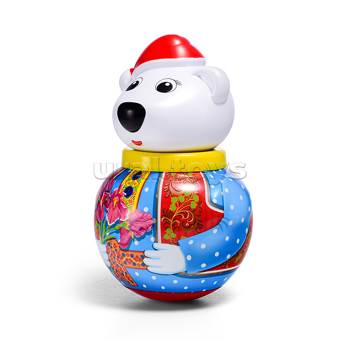 Неваляшка малая "Белый медведь Тема" в п/пакете