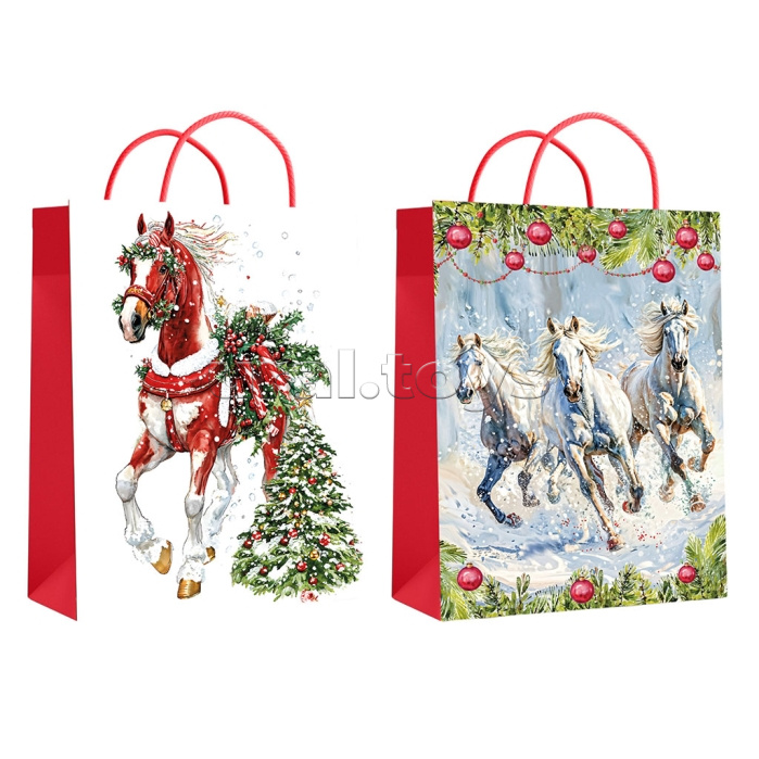 Пакет подарочный "Символ года" ламинированный 26х32х12см, 210гр/м2