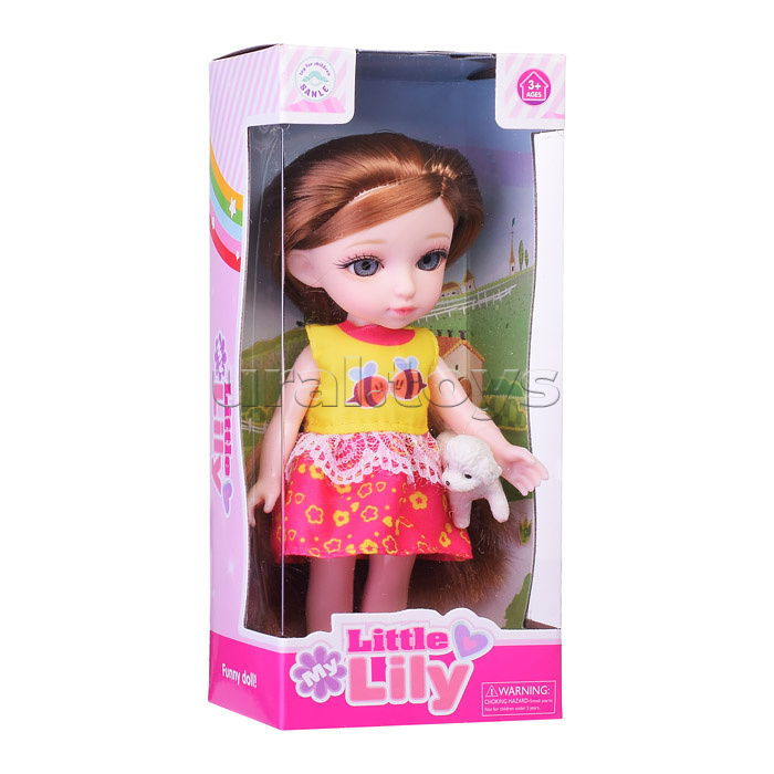 Кукла "Little lily" с питомцем, в коробке