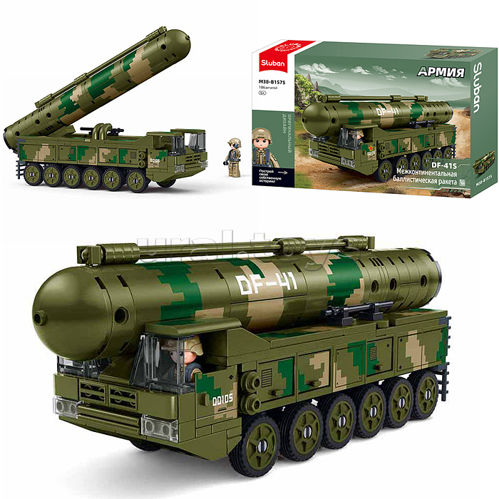 Конструктор "Межконтинентальная ракета" (186 дет.) в коробке