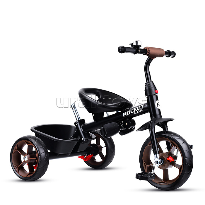 Велосипед трехколесный Rocket 136-BR, колеса EVA 10"/8", цвет коричневый