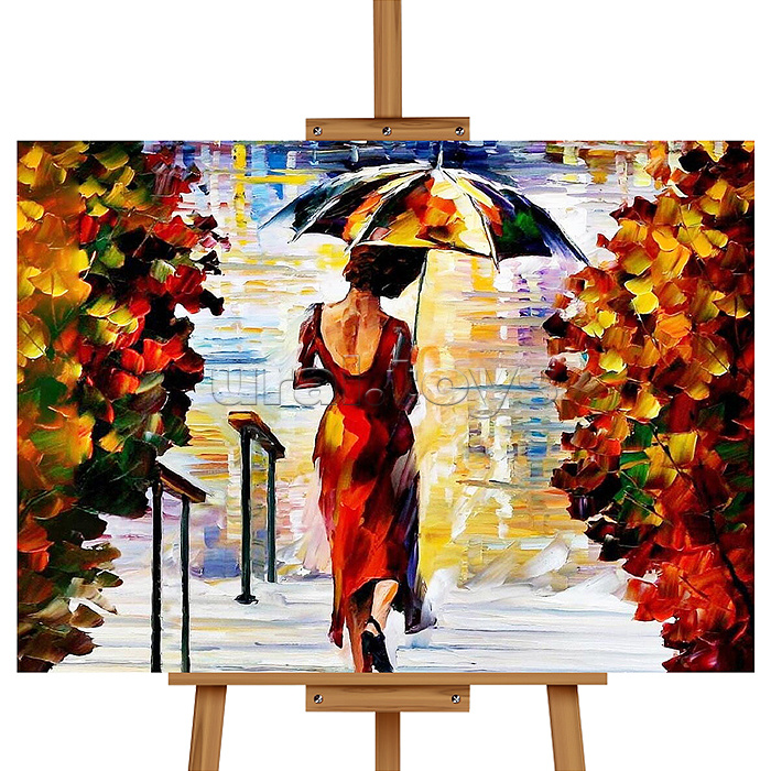 Набор для рисования "Картина по номерам 40х50 см. Девушка под зонтом"