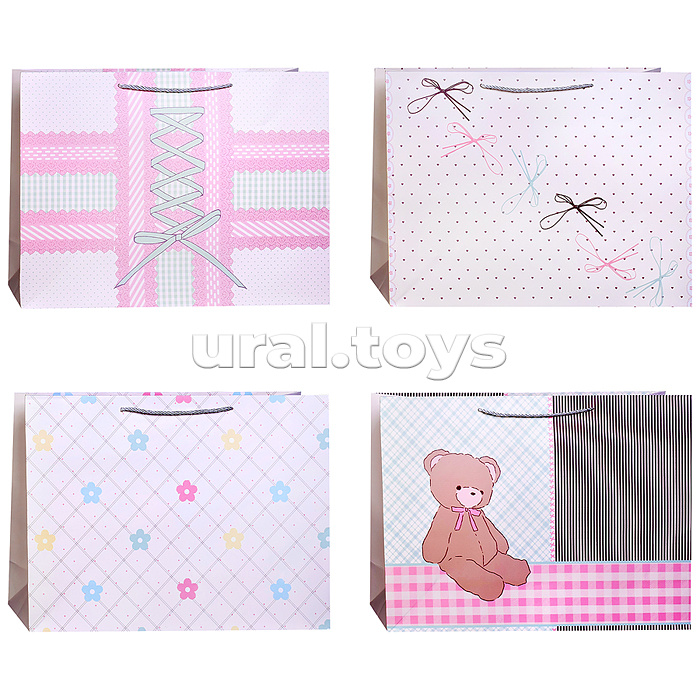 Пакет подарочный "Весёлые сюрпризы" 47*35*15см.