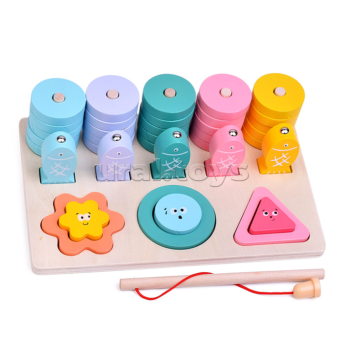 Игра развивающая "Веселая рыбалка" 3 в 1