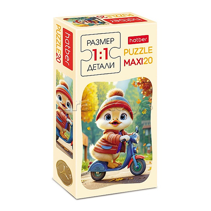 Пазлы MAXI 20 "Утенок на скутере" Пазлы MAXI 20 "Утенок на скутере"