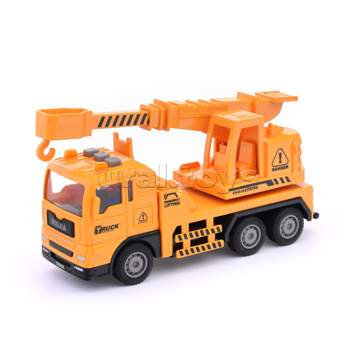 Машина "Автокран" (свет, звук) в коробке