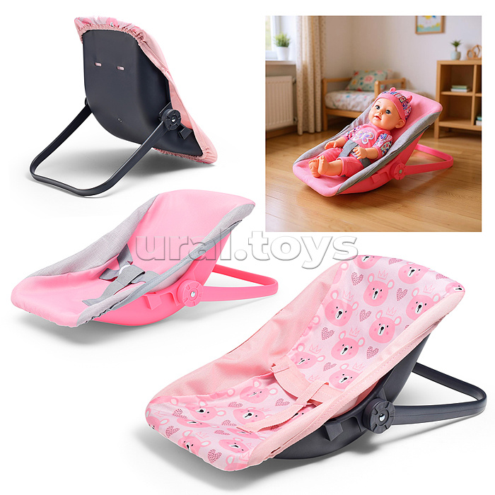 Люлька для кукол, с ручкой для переноски и ремнем безопасности