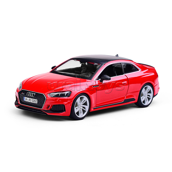 Машинка die-cast Audi RS 5 Coupe, 1:24, красная, открывающиеся двери