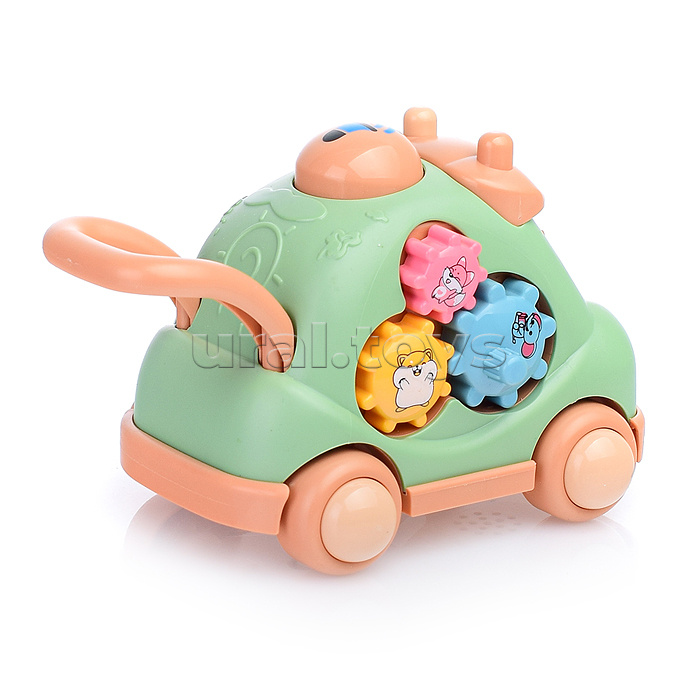 Машинка-бизиборд "Распознавание цветов и форм" в коробке