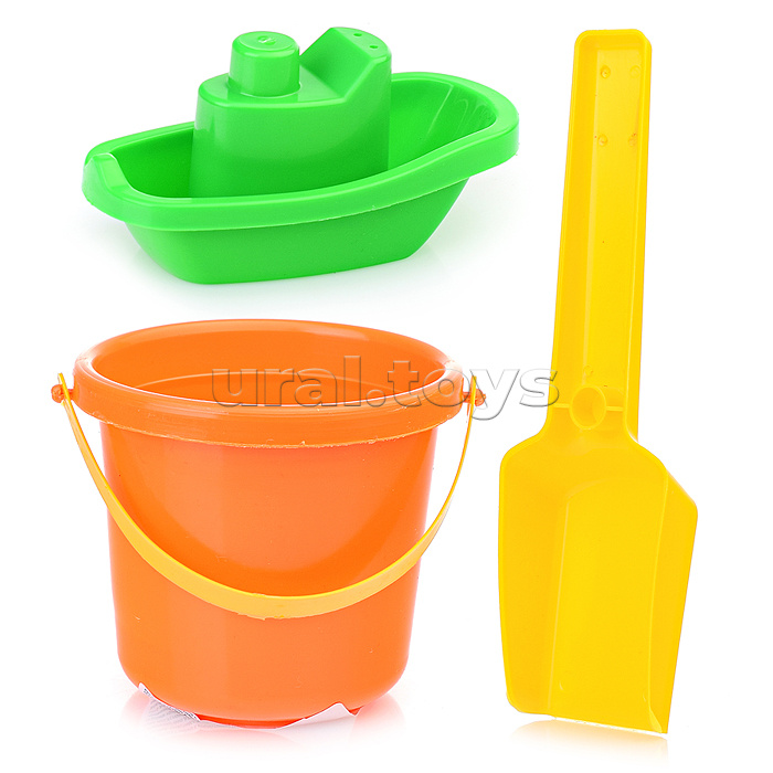 Набор с корабликом "Средний" (ведерко + совок)