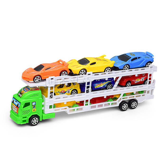 Машина "Автовоз" 6 гоночных машин, инерционная, пол колпаком