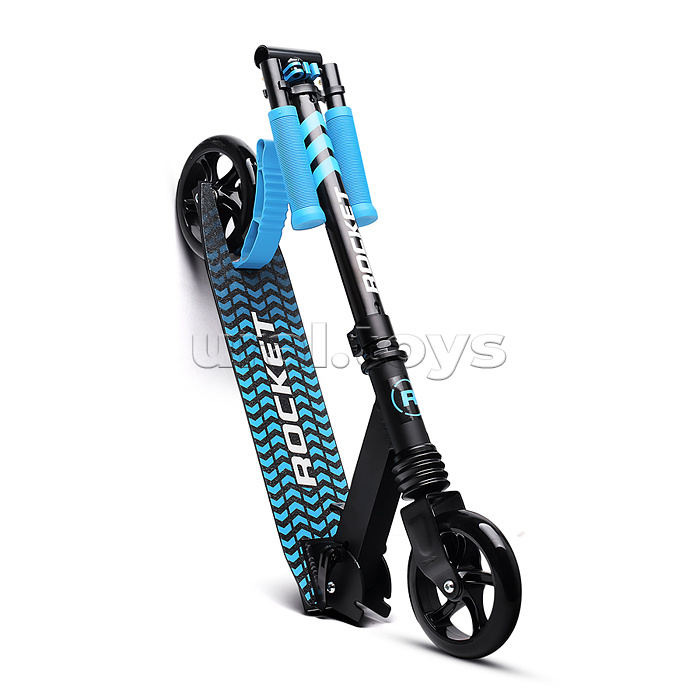 Самокат детский ROCKET, алюминиевый, колеса PU, 145 мм, синий