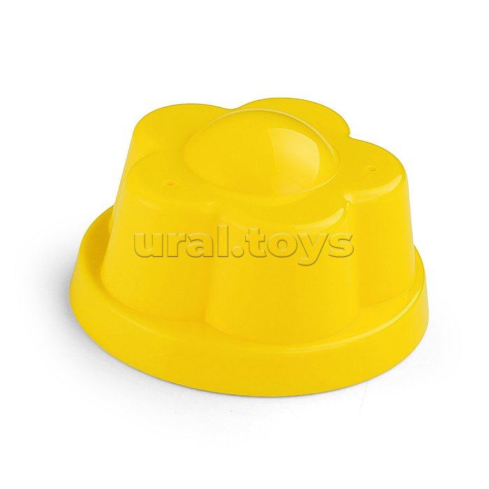 Набор №36: ведро-цветок среднее, ситечко-цветок, совок №2, грабельки №2, 2 формочки