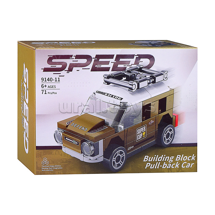 Конструктор "Машинка" (71 дет.) в коробке