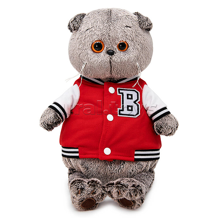 Кот Басик в клубной куртке 22см