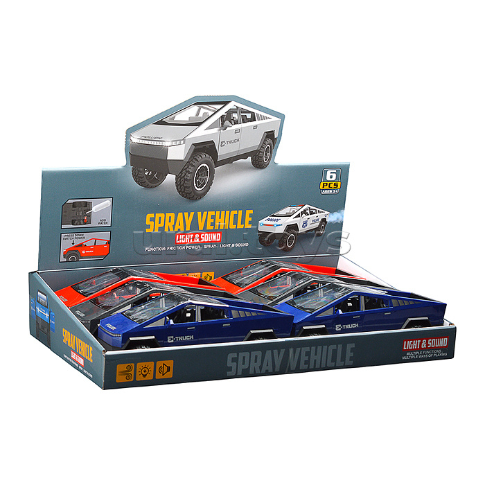 Машина "Киберкрузер" (свет, музыка, распылитель) в коробке