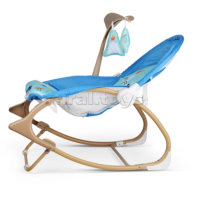 Шезлонг детский "Динозаврики" музыка, вибрация, в коробке