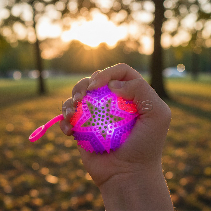 Игрушка-пищалка "Колючая звезда 2" (6,5 см) в коробке