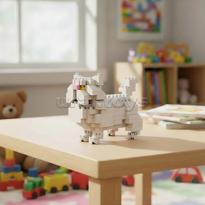 Конструктор "Белый кот" 3D, в коробке
