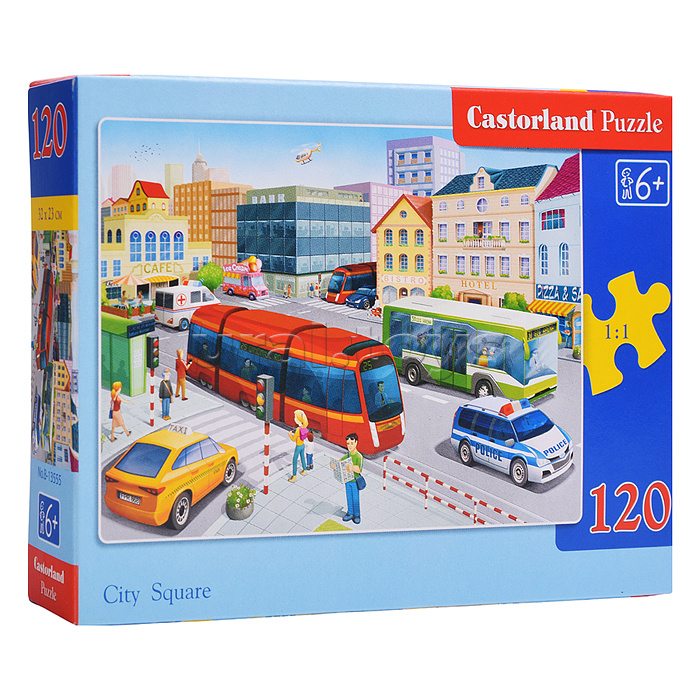 Пазлы 120 "Городская площадь"