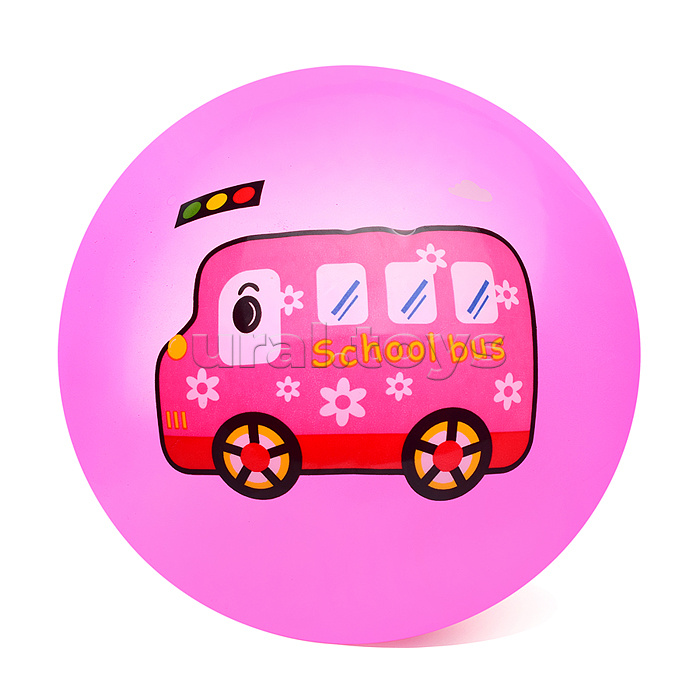 Мяч надувной PVC "Важный транспорт" 22,5 см., 60 гр. (цвет микс)