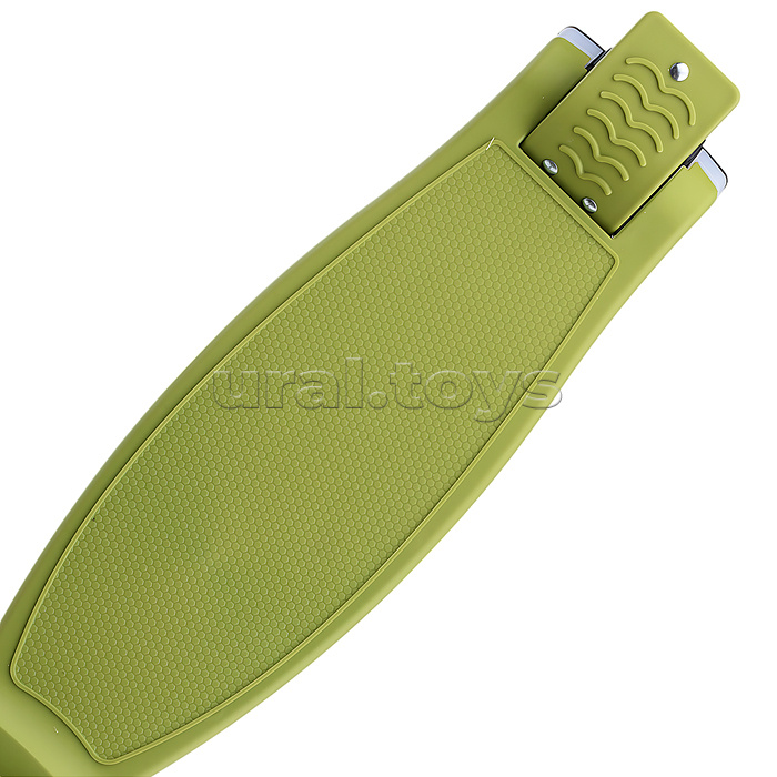 Самокат трёхколёсный ROCKET колёса световые PU, цвет зелёный