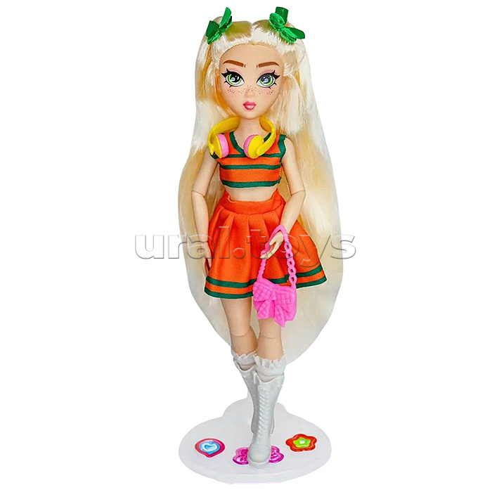 Модная кукла коллекция Glam Teens Рокси с аксессуарами, 25 см,