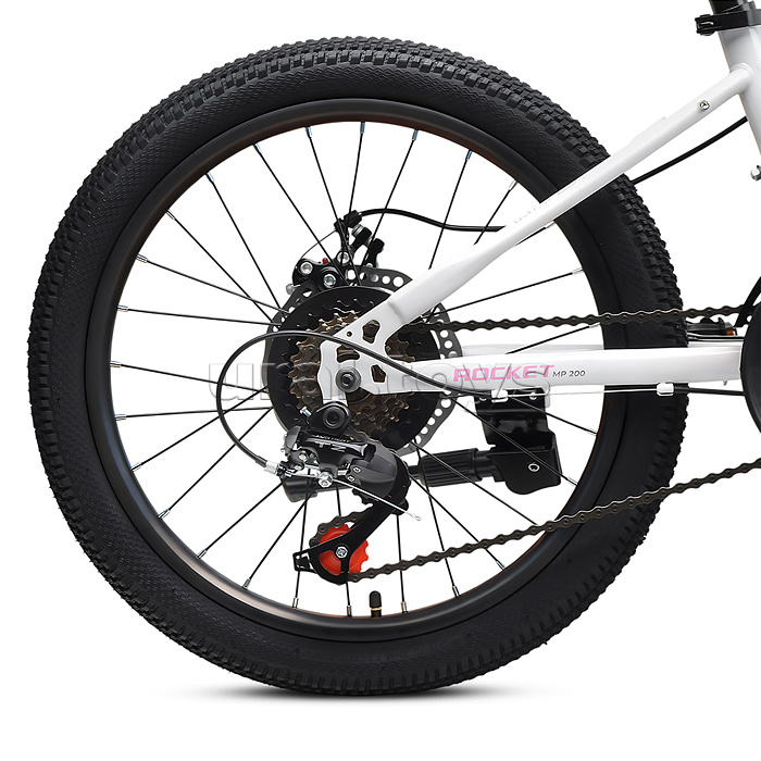 Велосипед 20" Rocket MP-200, цвет белый/розовый, размер 11"