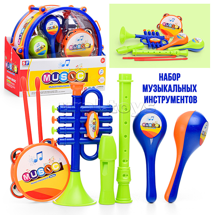 Набор музыкальных инструментов "Музыкальное детство" в коробке