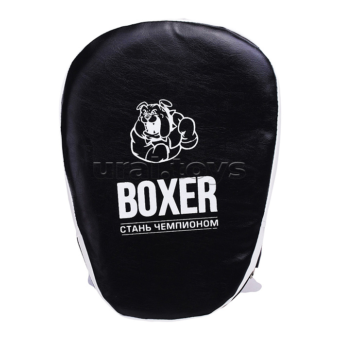 Боксерский набор №7 (лапа и перчатки) черный