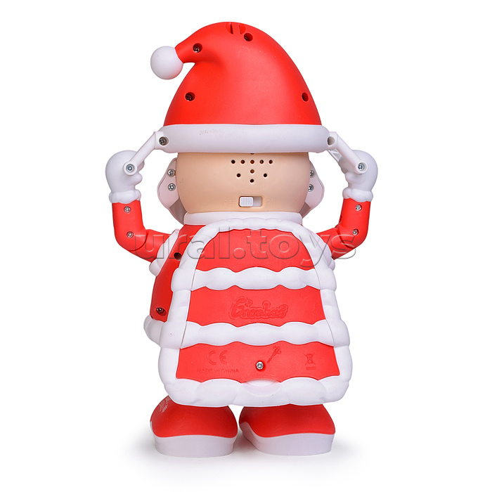 Игрушка музыкальная "Танцор Мороз" (свет, звук)  в коробке