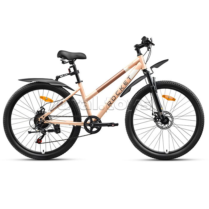 Велосипед 26" Rocket Vela 2.0, цвет бежевый, размер 15"