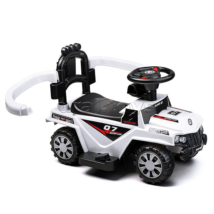 Каталка детская-электромобиль "Машина" (цвет белый)