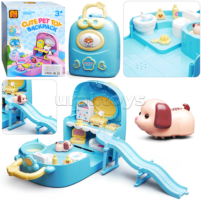 Игровой набор "Домик с животными" с аксессуарами, на батарейках, в коробке