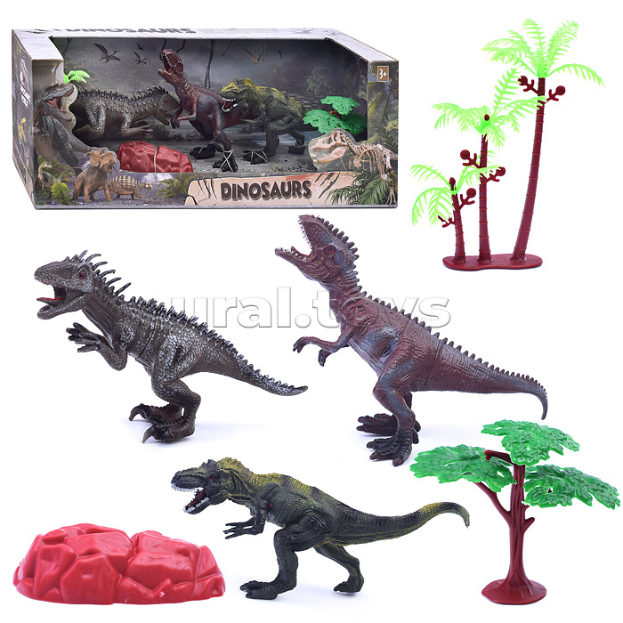 Набор динозавров "В мире динозавров" в коробке