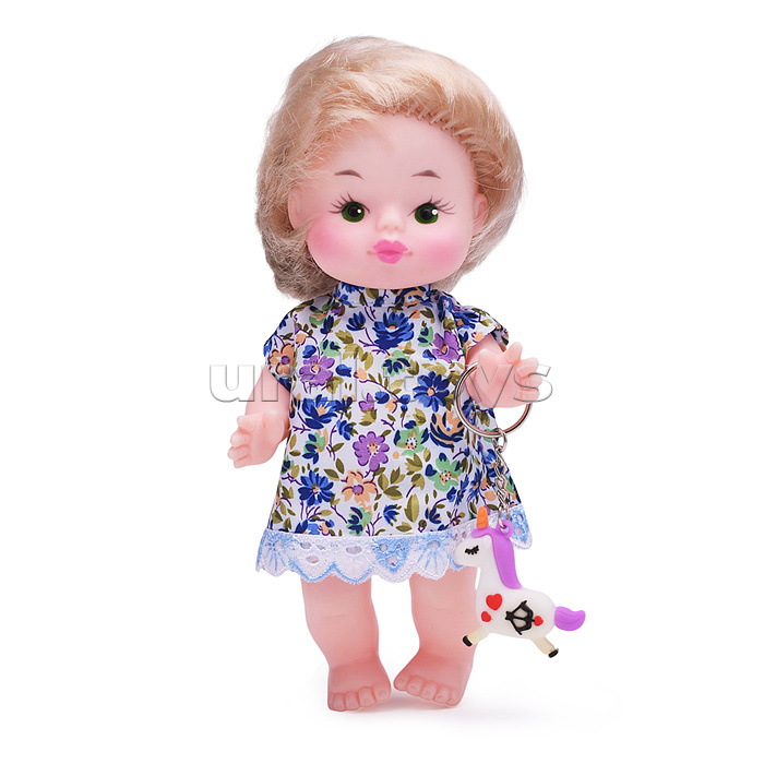 Кукла Леночка с игрушкой 20см в пакете