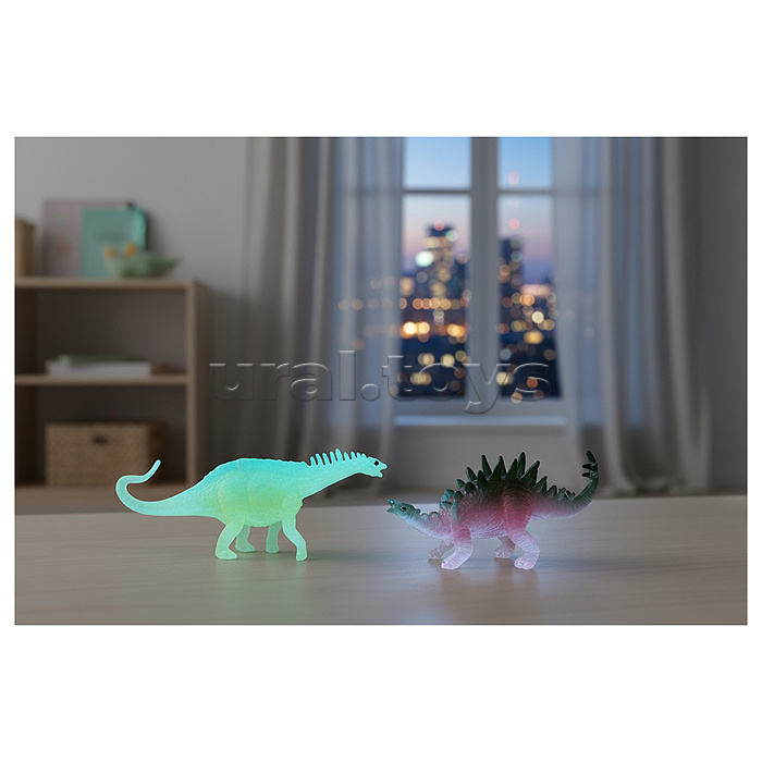 Набор животных "Мир динозавров" в пакете